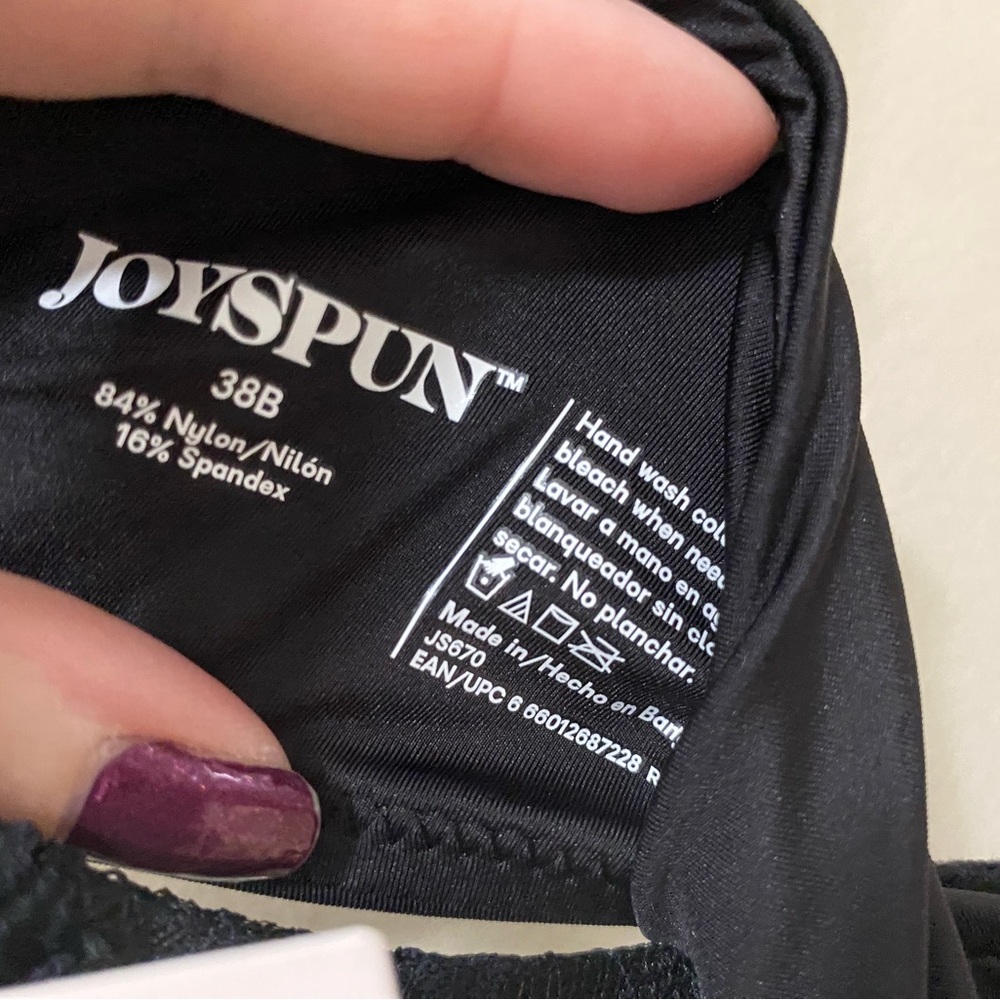 Joyspun push up bra lot 38B lace underwire black pink plunge new with tags - Picture 10 of 11